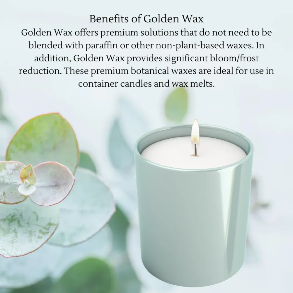 CERA EN CONTENEDOR GOLDEN WAX 464 (FABRICADO EN SUECIA) 1 Eco Candle Project