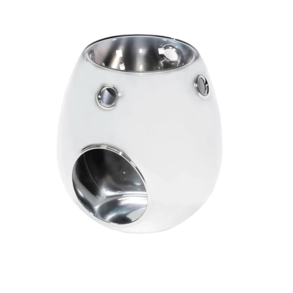 GLASS BLUISH GREY WAX MELT BURNER Eco Candle Project