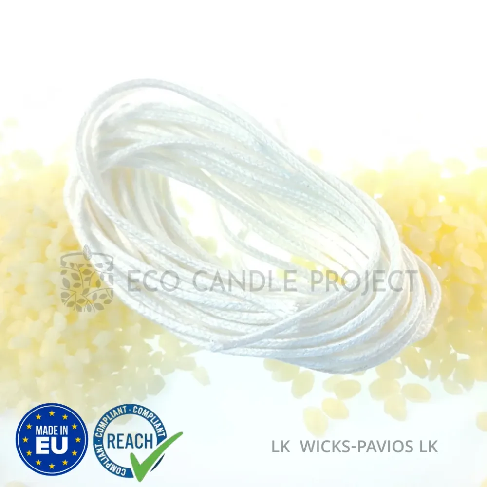 LK-Tubular mechas para velas de cera de abejas Eco Candle Project