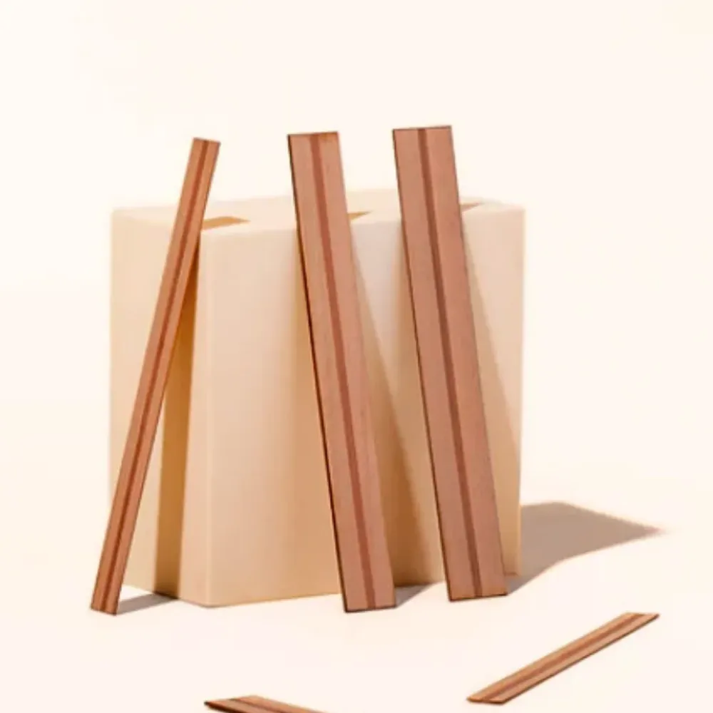 LO ÚLTIMO EN MECHAS DE MADERA (PACK DE 10 UN) Eco Candle Project