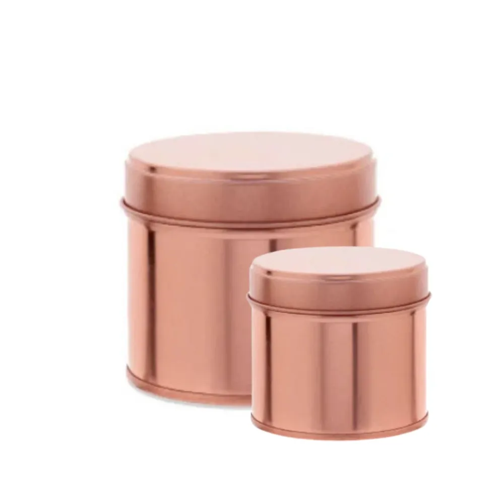 ROSE GOLD TIN ( LATERAL SEAM) 250 Eco Candle Project