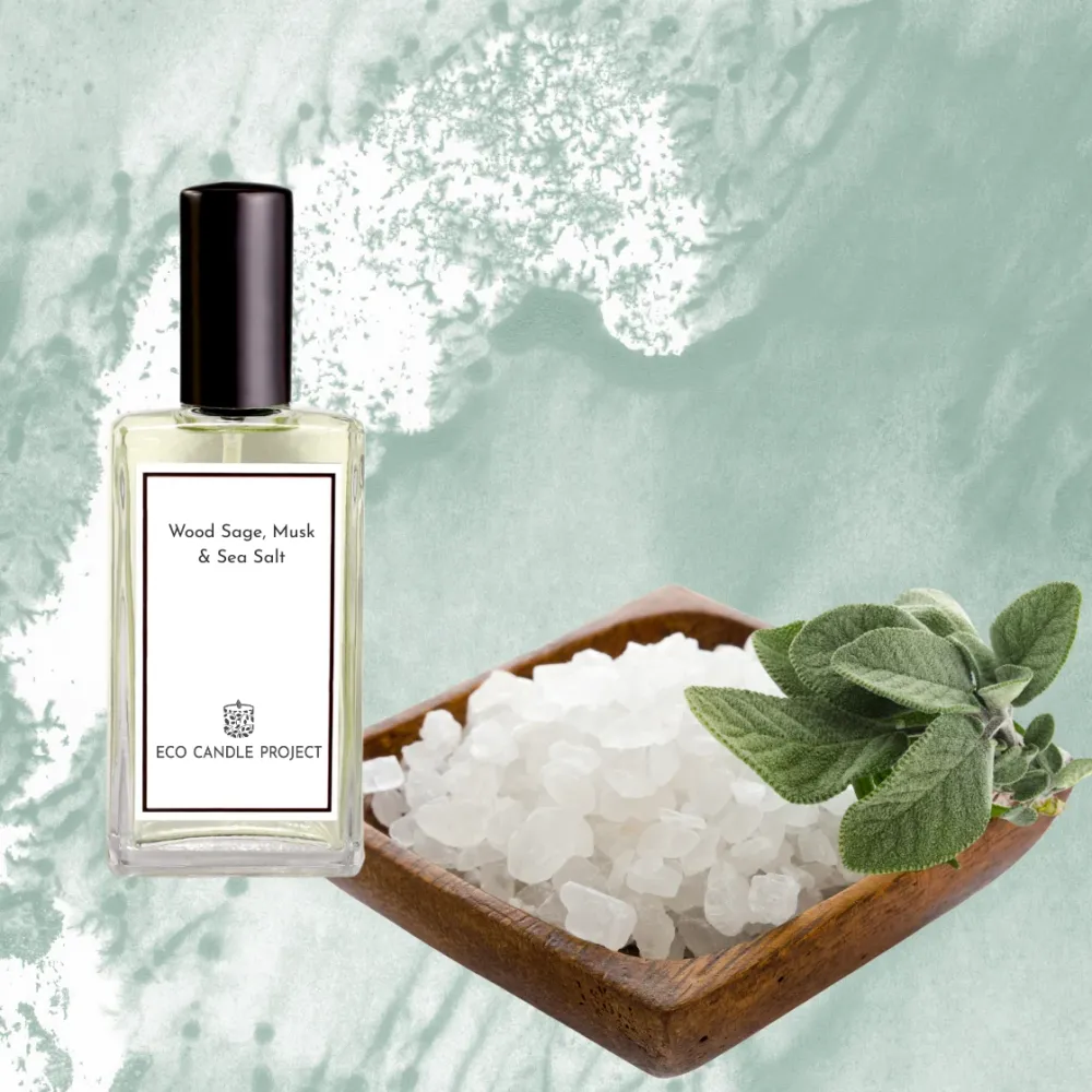 SALVIA DE MADERA Y ALMIZCLE SUAVE 30 Eco Candle Project