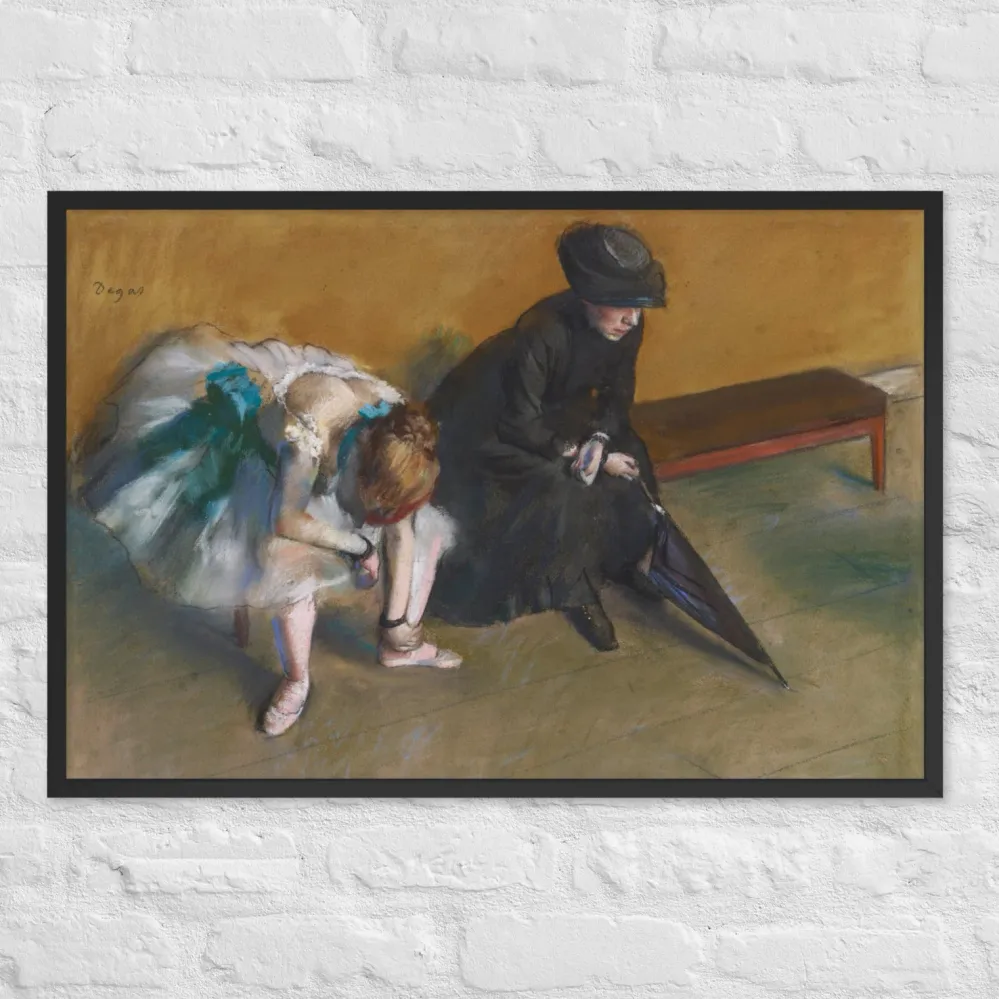 Póster - Edgar Degas, Esperando