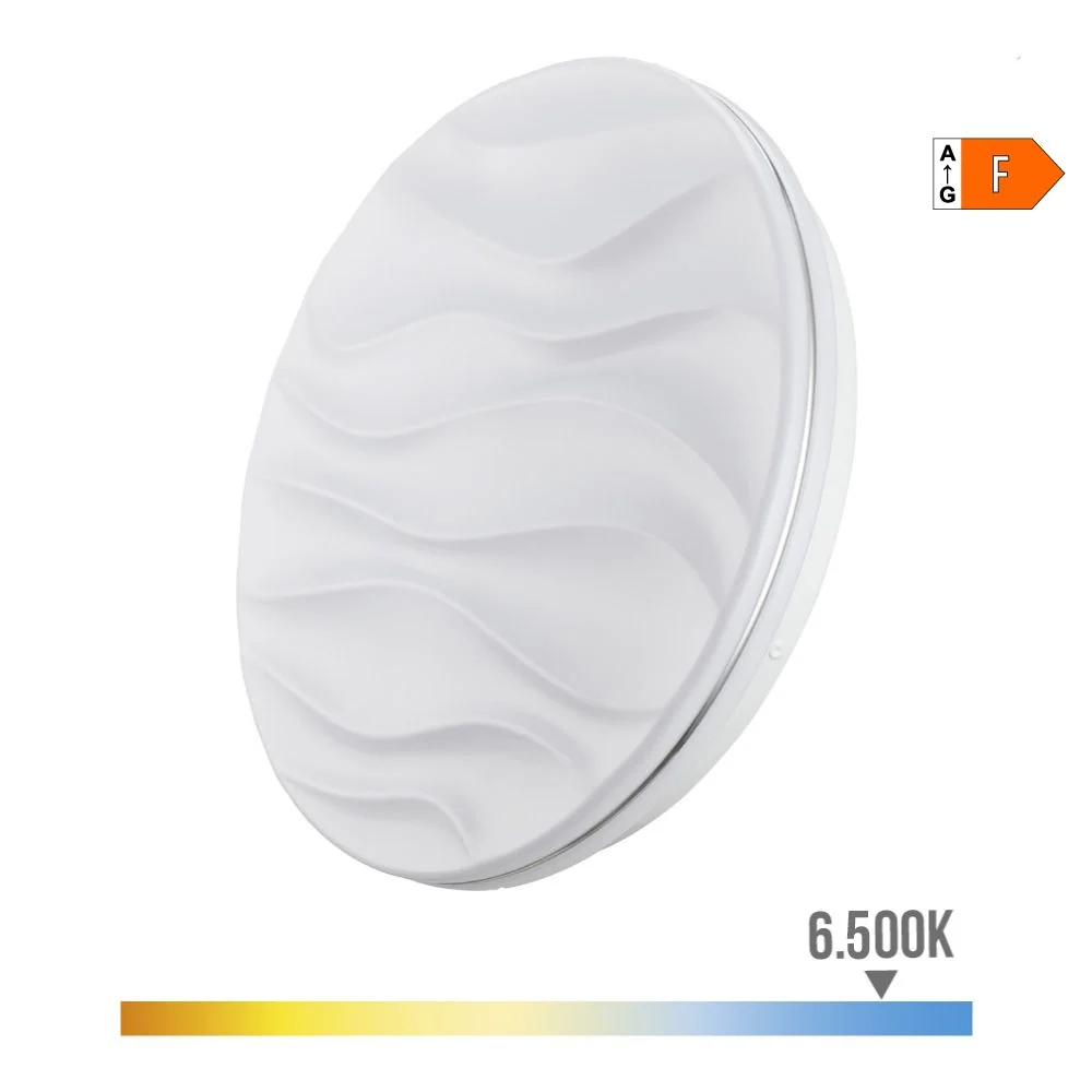 APLIQUE SUPER LED DE SUPERFICIE MODELO DESERT 12 w 6500 k 1160 lm Ø27 x 6 cm EDM
