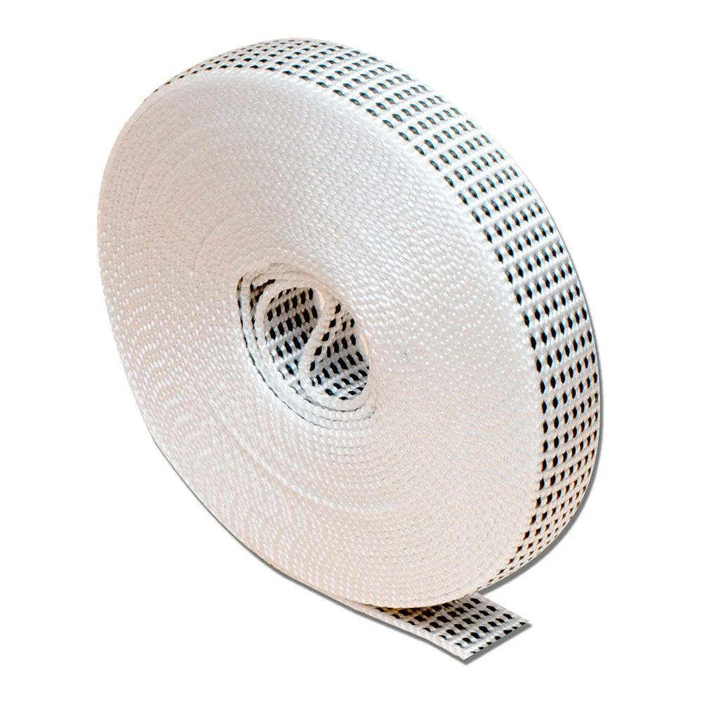 CINTA PERSIANA PR26, BLANCO CON MOTEADO NEGRO, 14 mm x 6 m EDM