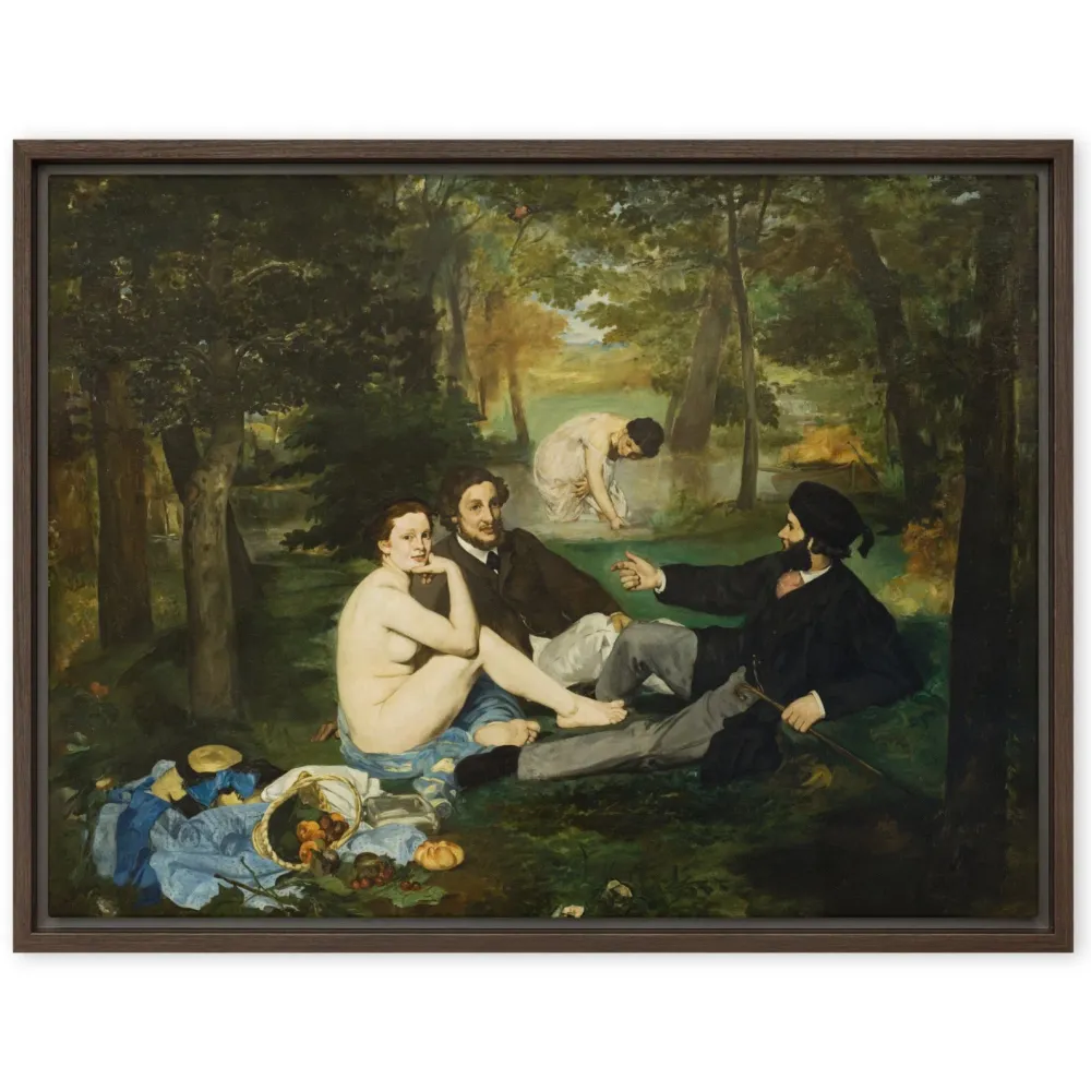 Lienzo - Almuerzo sobre la hierba, Edouard Manet