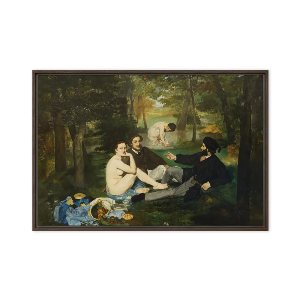 Lienzo - Almuerzo sobre la hierba, Edouard Manet