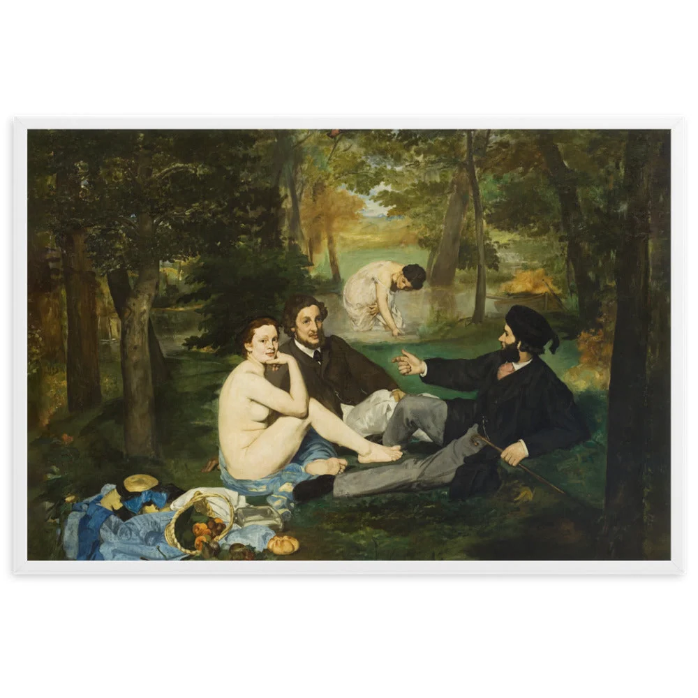 Póster - Almuerzo sobre la hierba, Edouard Manet