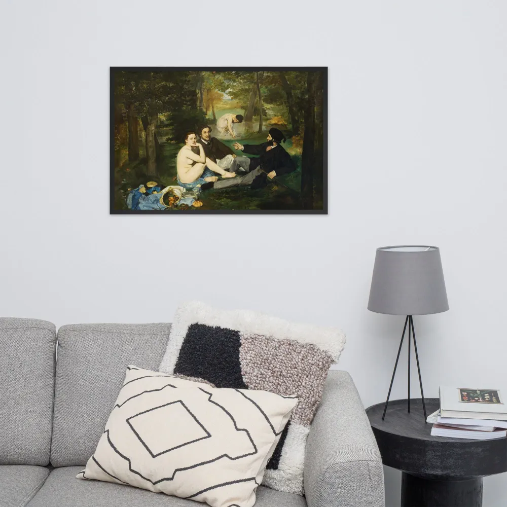 Póster - Almuerzo sobre la hierba, Edouard Manet