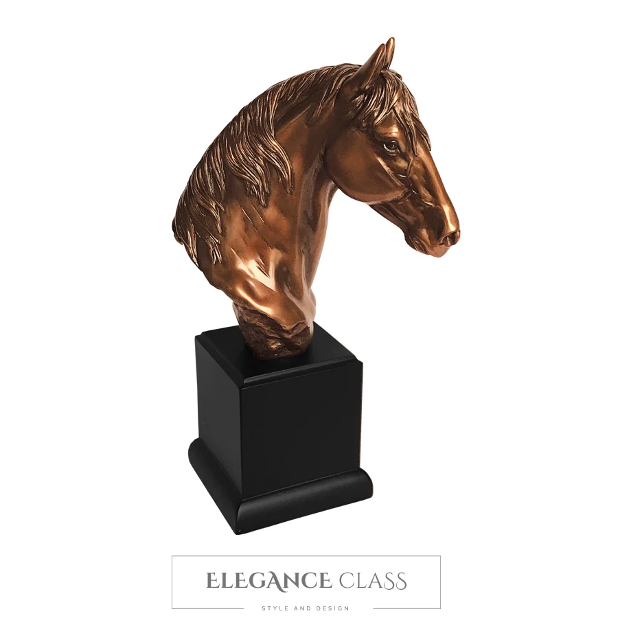 Figura Decorativa Caballo Poliresina Elegance Class Elements