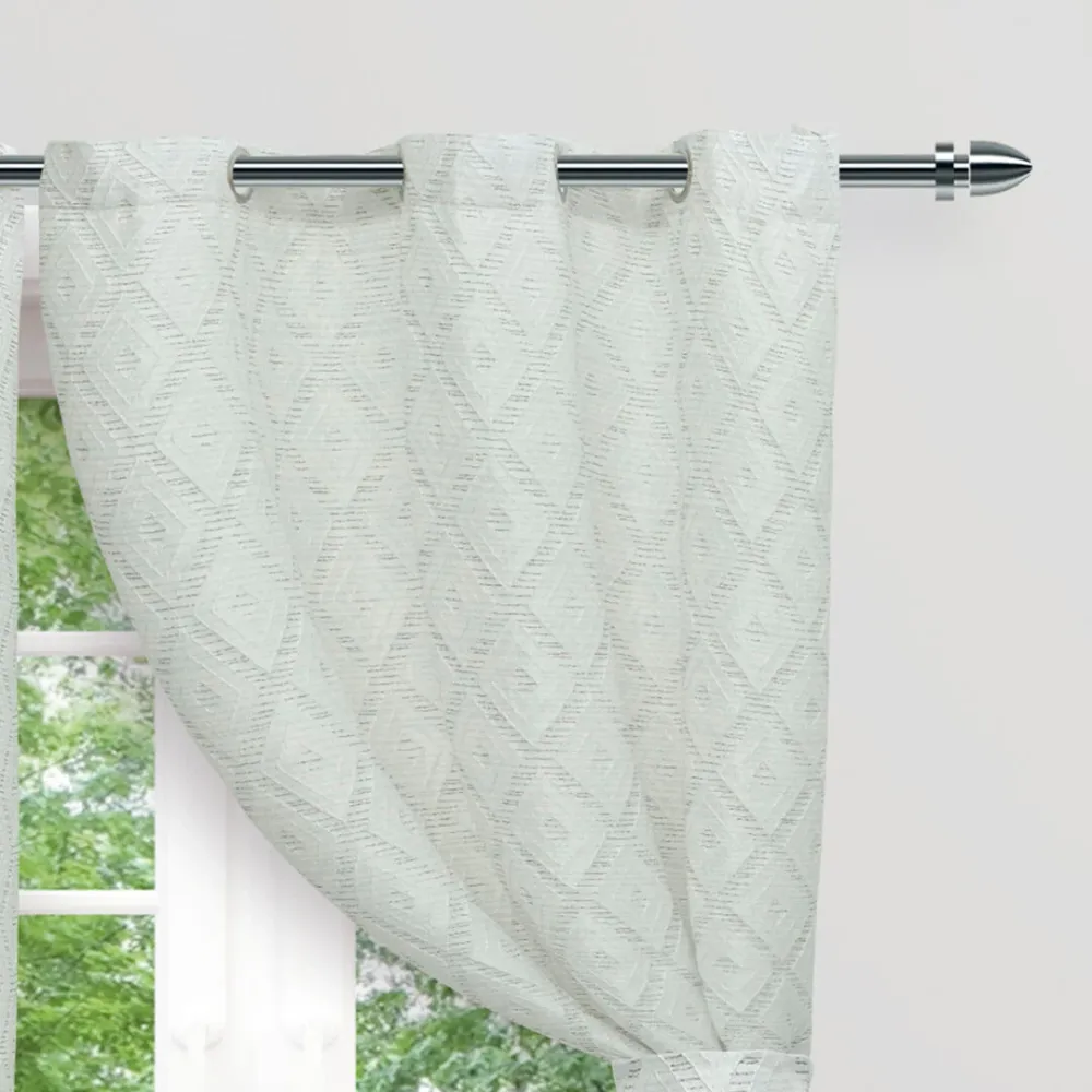 Cortina Fique Argolla Blanca eleganthome
