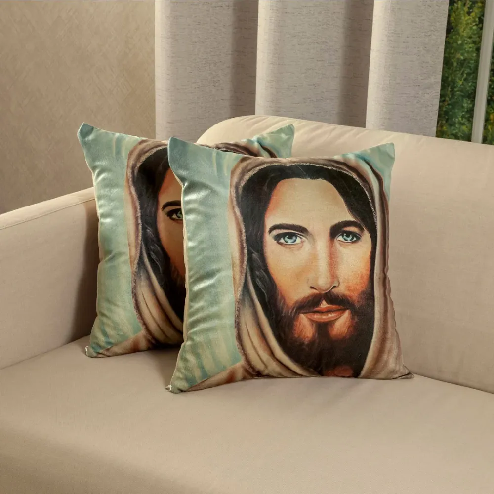 Forro Cojín Jardín Del Edén Mirada De Jesús eleganthome