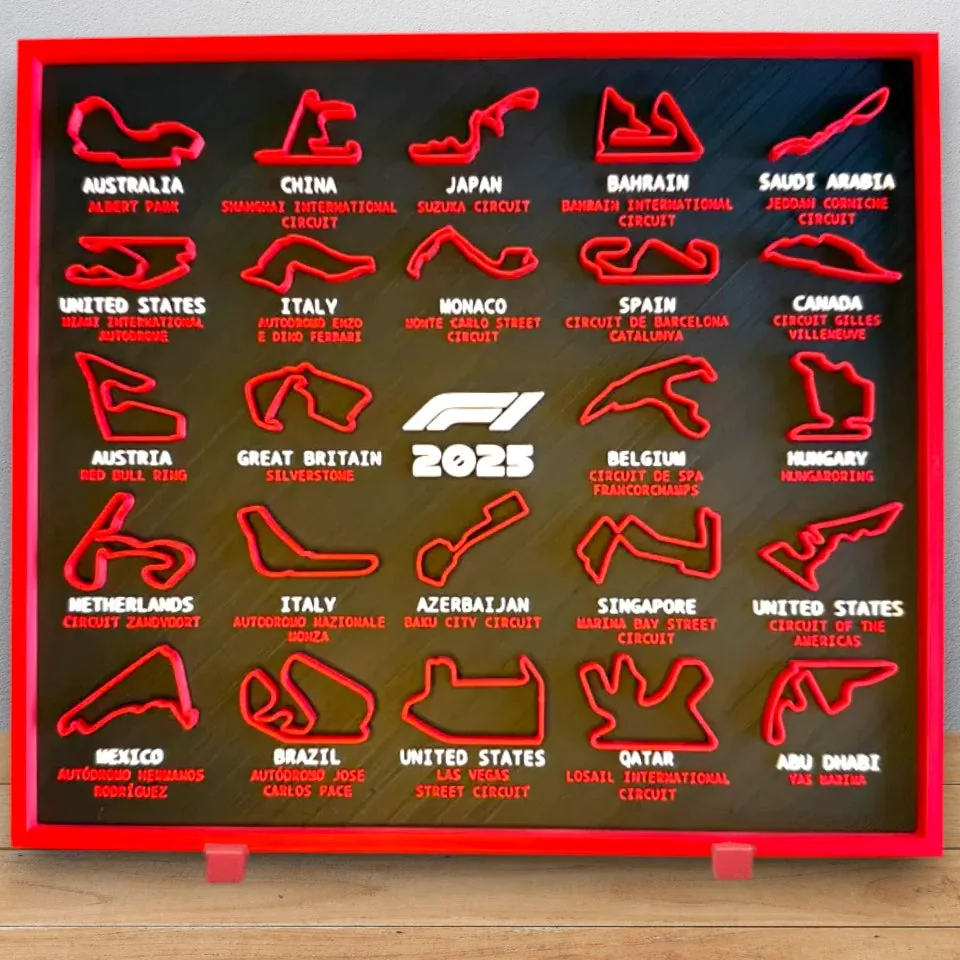 Calendario Fórmula 1 Energia 3D