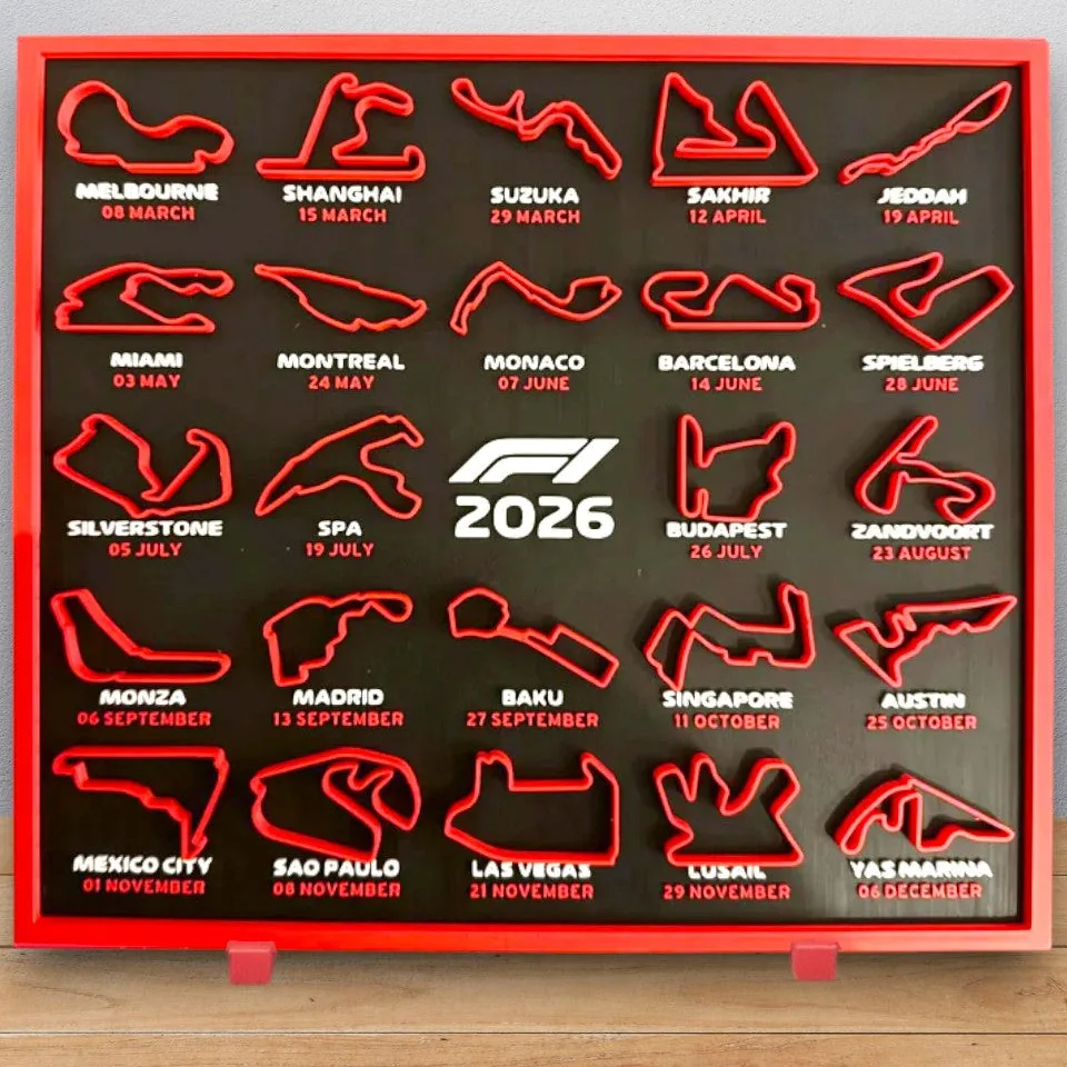 Calendario Fórmula 1 Energia 3D