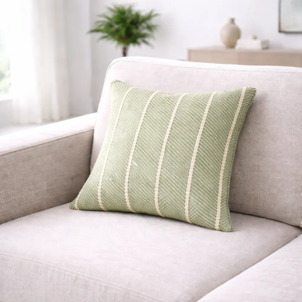 Cojín decorativo texturizado Verde enkasa.pe