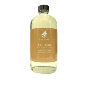 Recambio para difusor de varillas: vainilla de Tahití (etiqueta vintage) Escents Aromatherapy Canada