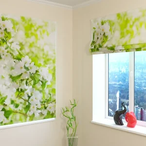 Estores Plegables Árbol Blanco en Flor