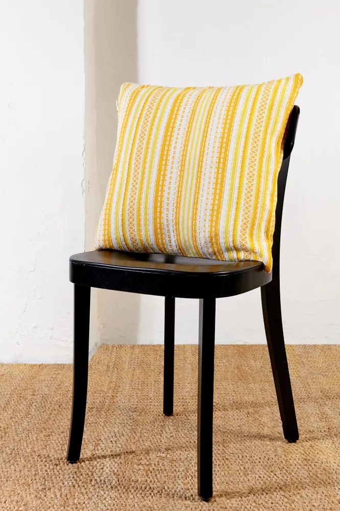 Funda cojín alpujarra amarillo 50cmx50cm eturelmadrid