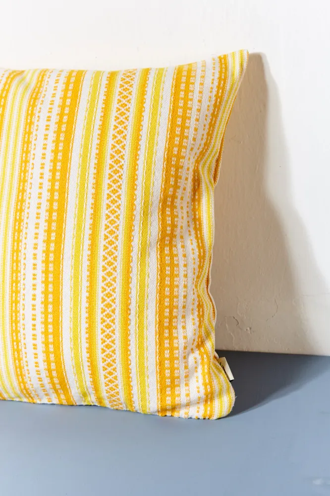 Funda cojín alpujarra amarillo 50cmx50cm eturelmadrid