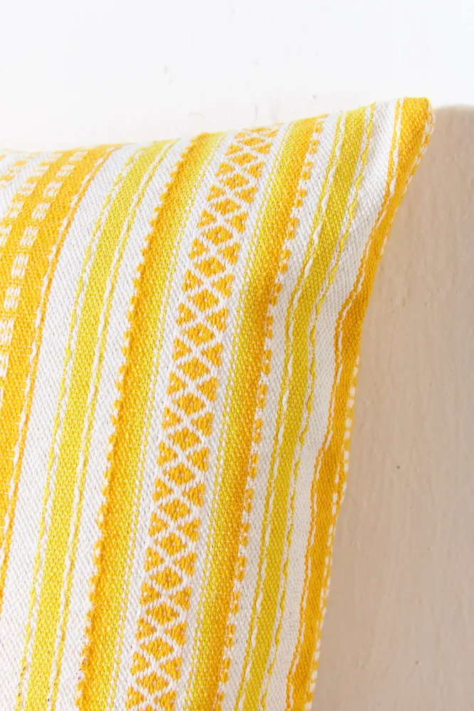 Funda cojín alpujarra amarillo 50cmx50cm eturelmadrid