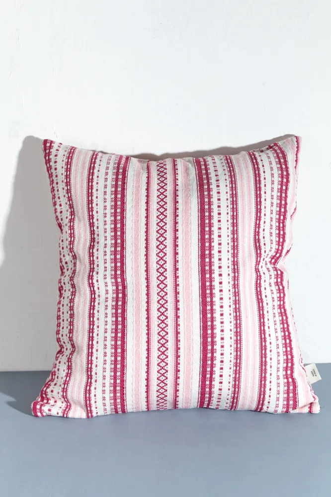 Funda cojín alpujarra tonos rosas 50cmx50cm eturelmadrid