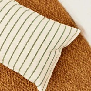 Funda cojín cadena verde 30cmx50cm eturelmadrid