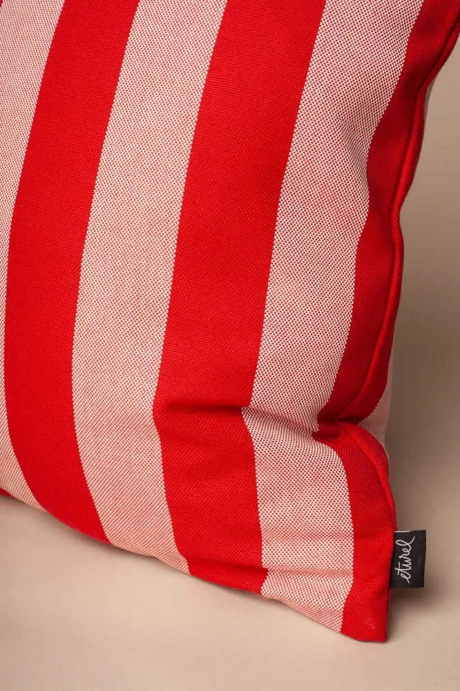 Funda cojín lona toldo rojo 50cmx50cm eturelmadrid