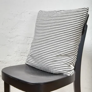 Funda cojín loneta estribera blanco y negro 50cmx50cm eturelmadrid