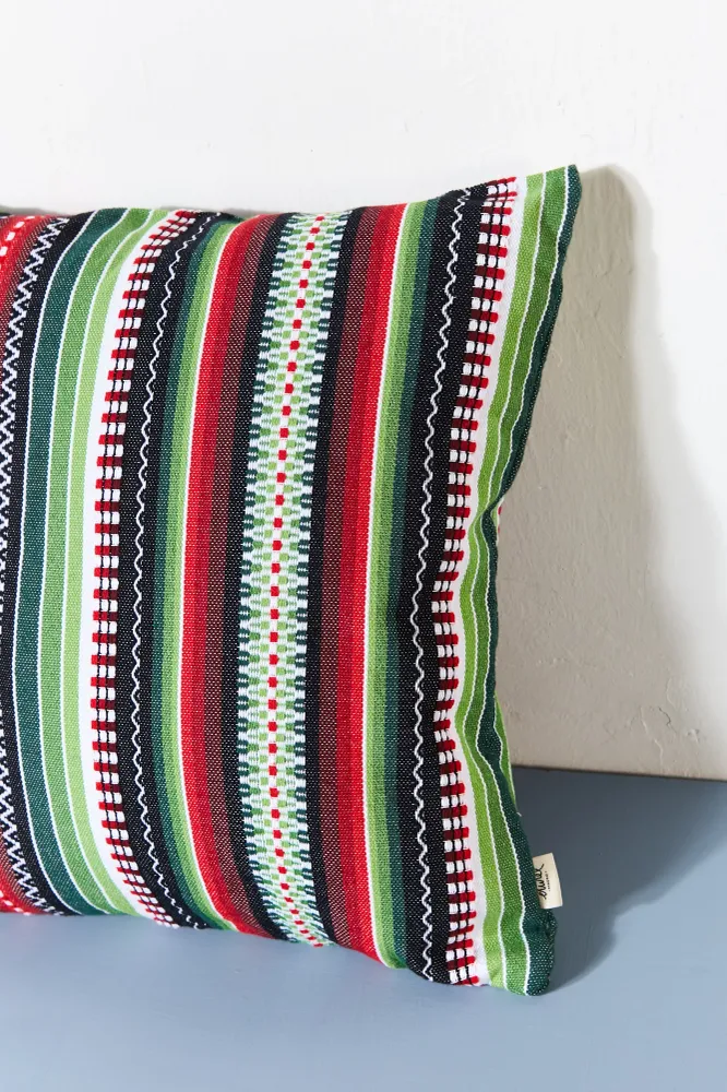 Funda cojín tejido manchego verde 50cmx50cm eturelmadrid