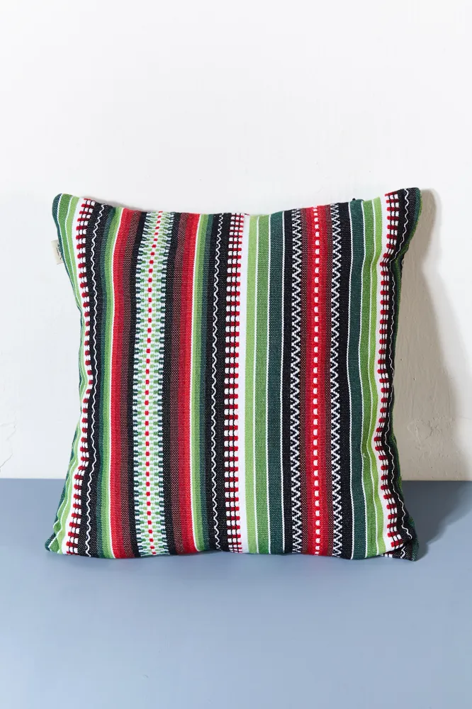 Funda cojín tejido manchego verde 50cmx50cm eturelmadrid