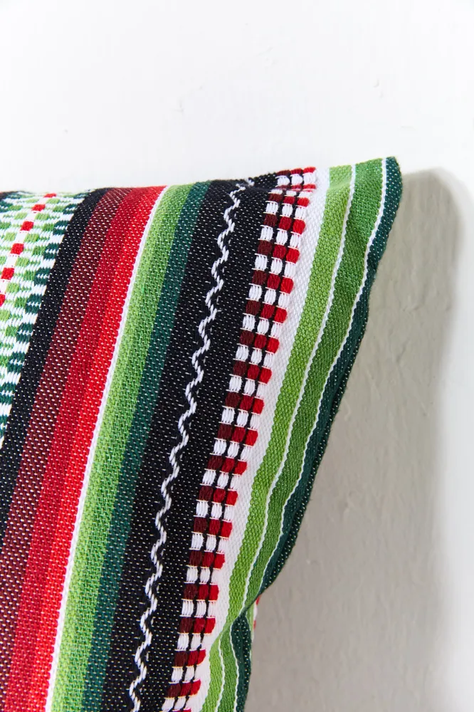 Funda cojín tejido manchego verde 50cmx50cm eturelmadrid