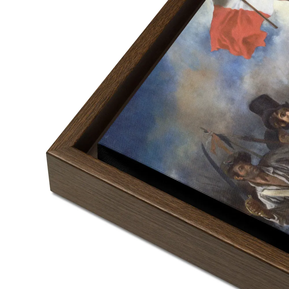 Lienzo - Eugène Delacroix, La libertad guí al pueblo