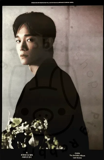 CHEN 3RD MINI ALBUM LAST SCENE (GRAY VER.) POSTER EXO