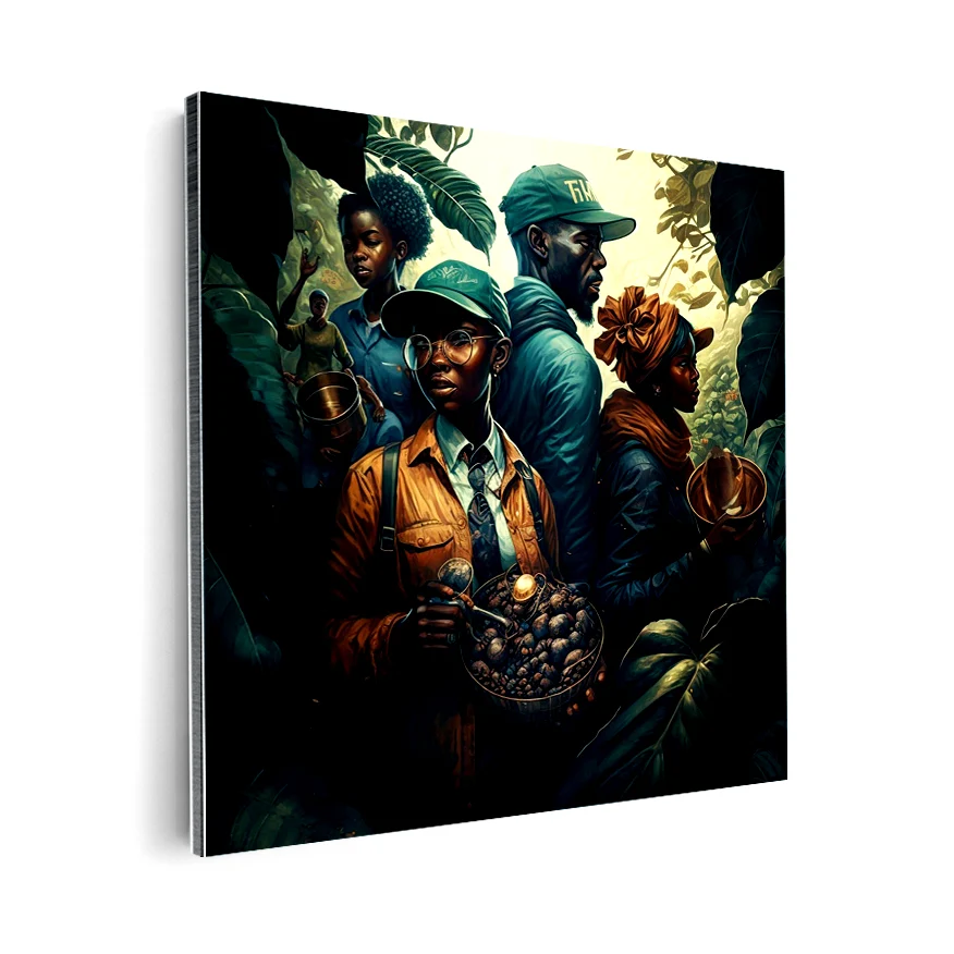 Familia En Plantación Poster