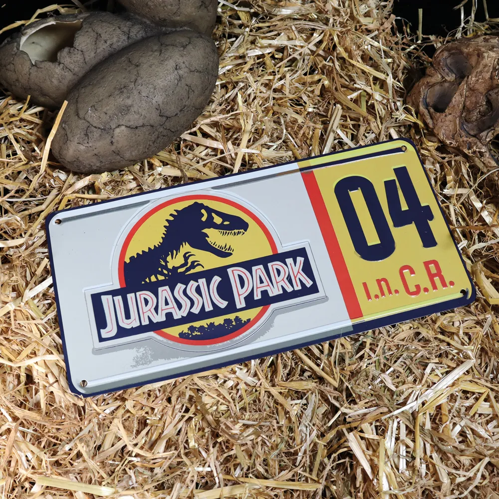 Réplica de la matrícula de Parque Jurásico Fanattik