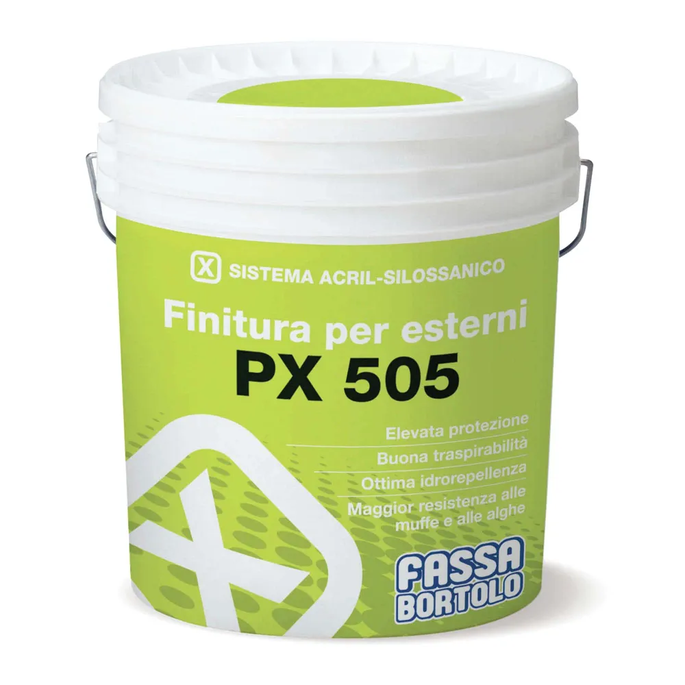 Pintura acrílica de siloxano de relleno blanco Fassa PX505