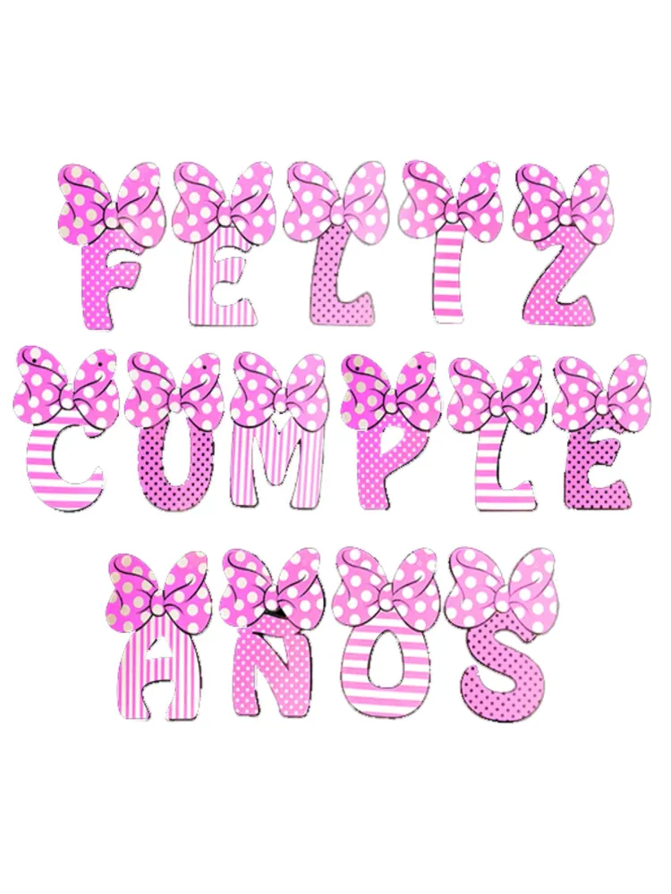 Guirnalda Feliz Cumpleaños Humitas Rosado 1 Unidad 3.5 Metros 1 Unidad Feco