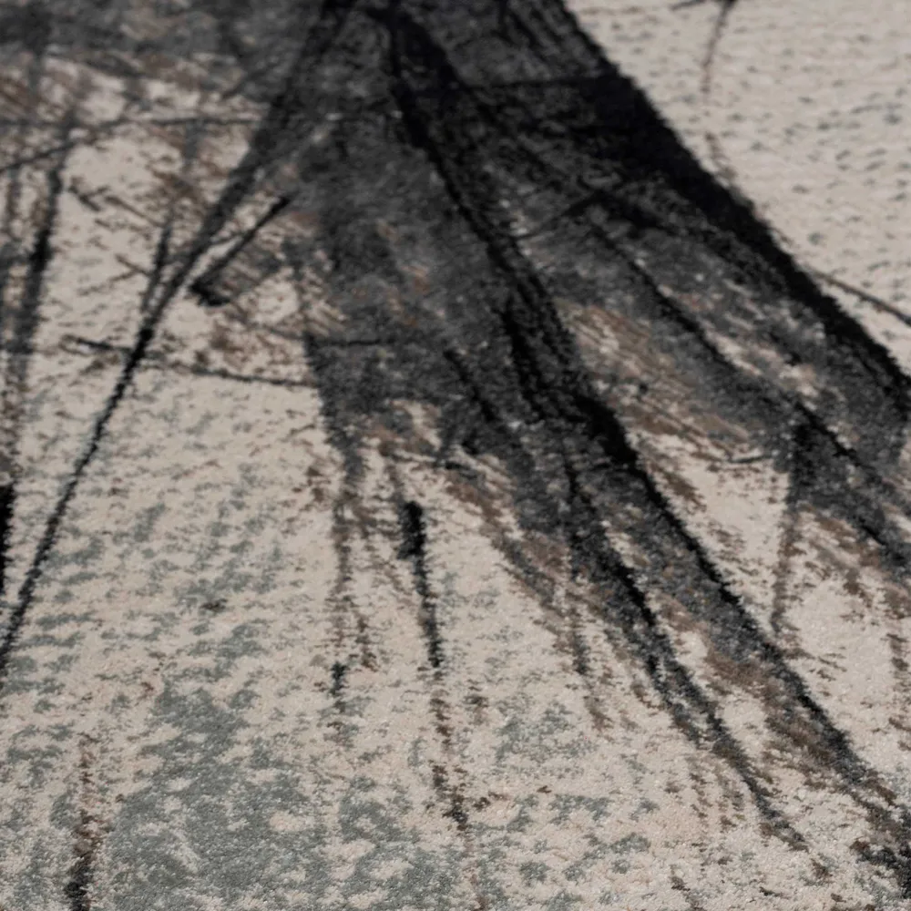 Tapete Decorativo Kale 1058C Negro / Gris – Abstracto · Interior 152x244cm FEIZY