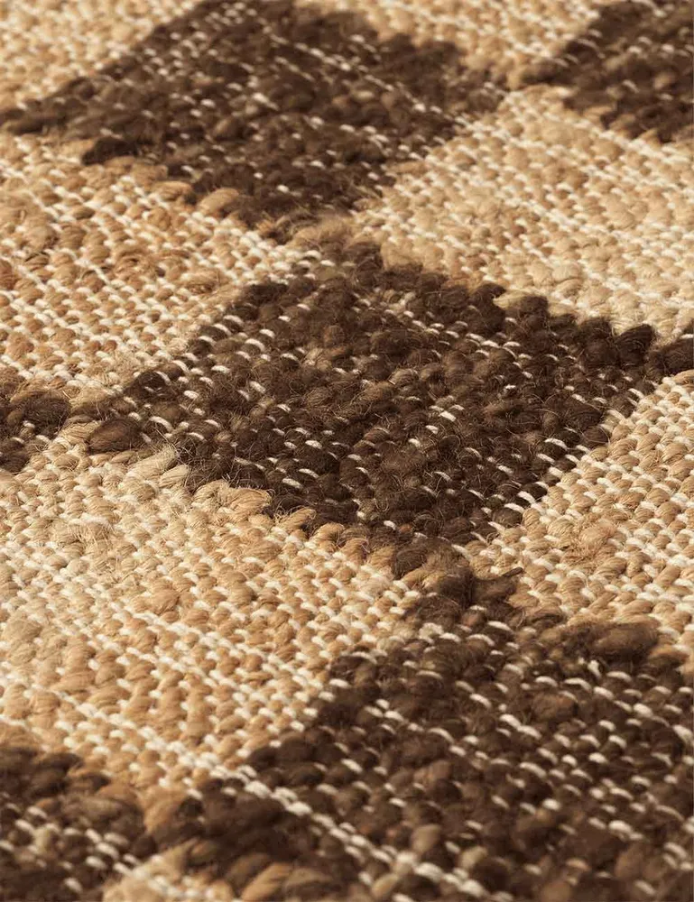 check wool jute rug Ferm Living