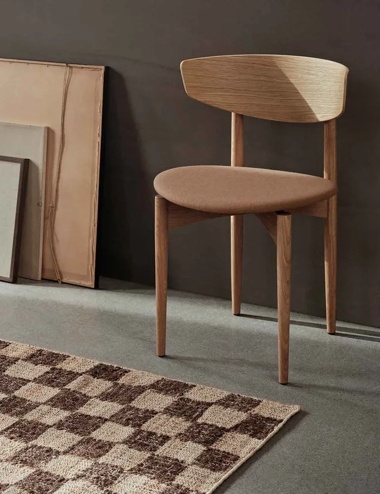 check wool jute rug Ferm Living