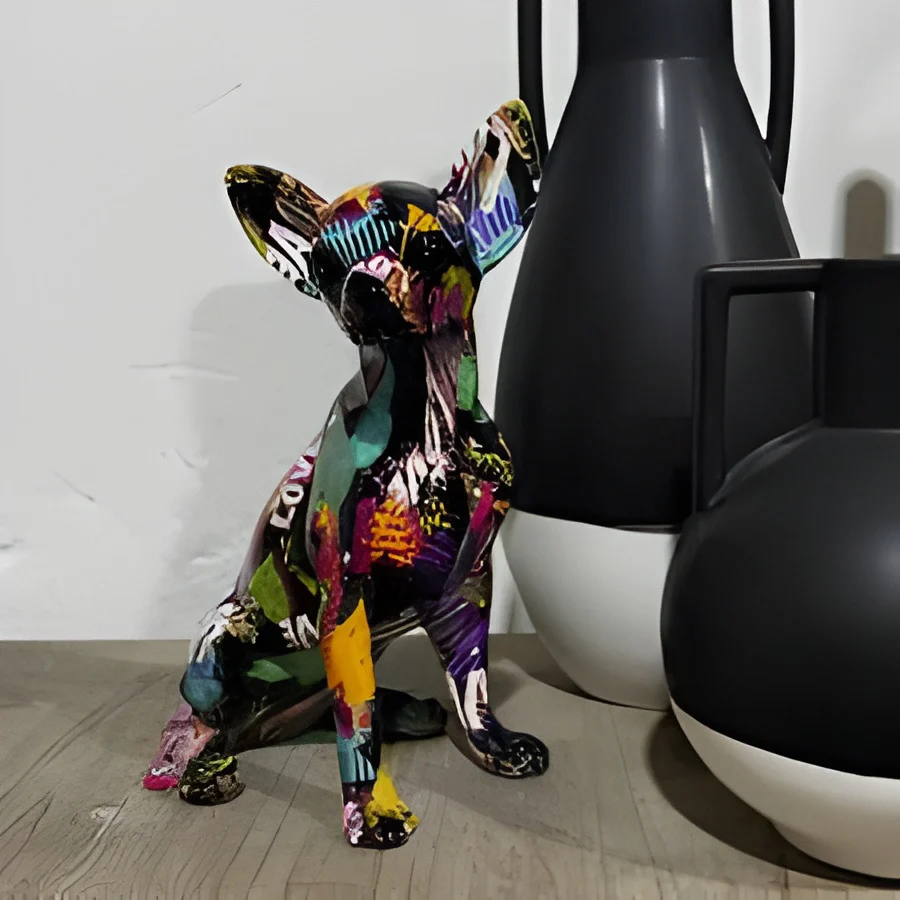 Figura Chihuahua grafitis