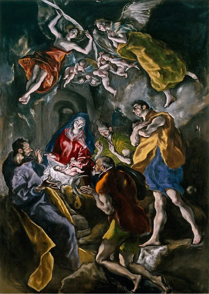 Adoración de los pastores (El Greco) Fine Artic