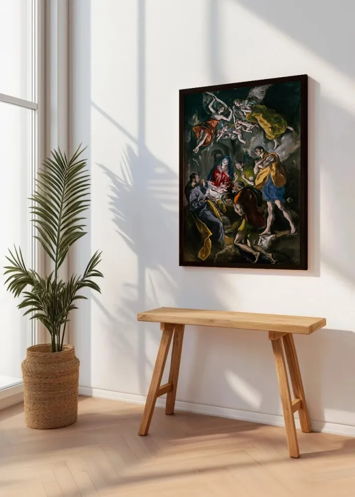 Adoración de los pastores (El Greco) Fine Artic
