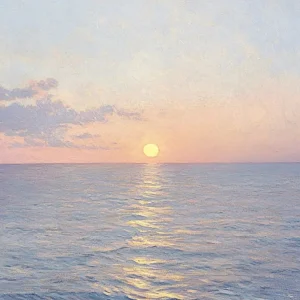 Atardecer en pastel estilo Monet Fine Artic