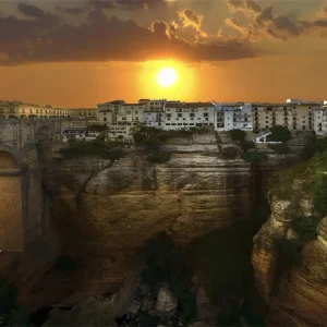 Atardecer en Ronda (Málaga) Fine Artic