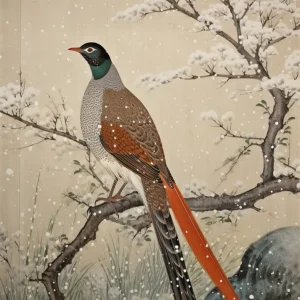 Ave japonesa Fine Artic