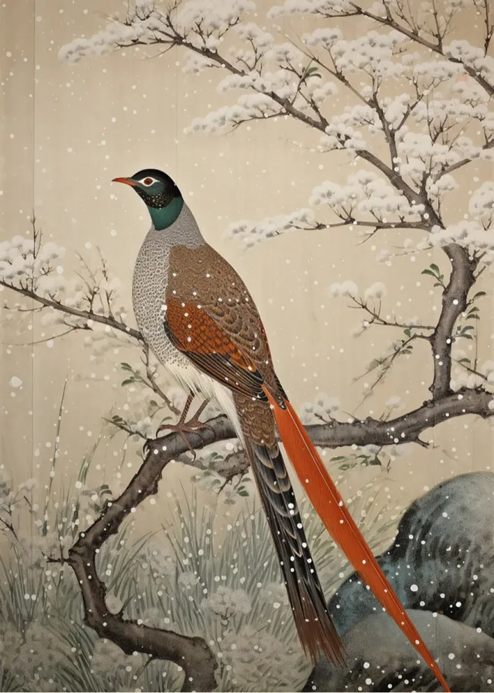 Ave japonesa Fine Artic
