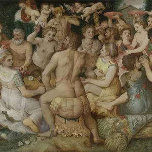 Banquete de los dioses (Frans Floris) Fine Artic