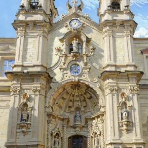 Basílica de Santa Marí de Donostia estilo Van Gogh Fine Artic