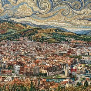 Bilbao desde el Mirador de Artxanda - Art Nouveau Fine Artic